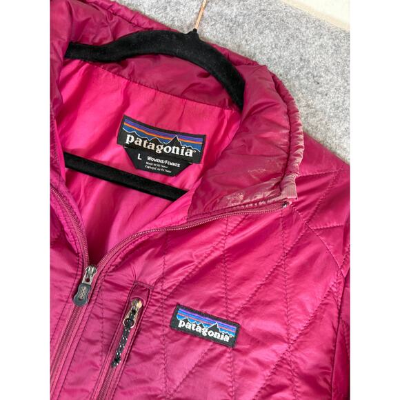 Patagonia Nano Puff Jacket Women Pink Quilted Primaloft Insulated Gorpcore Large - Picture 9 of 11